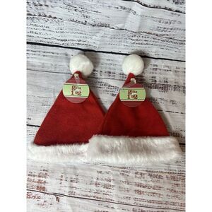 Christmas Santa Claus Hats Lot Of 2 Kids Sized Christmas Holidays Santa Claus‎